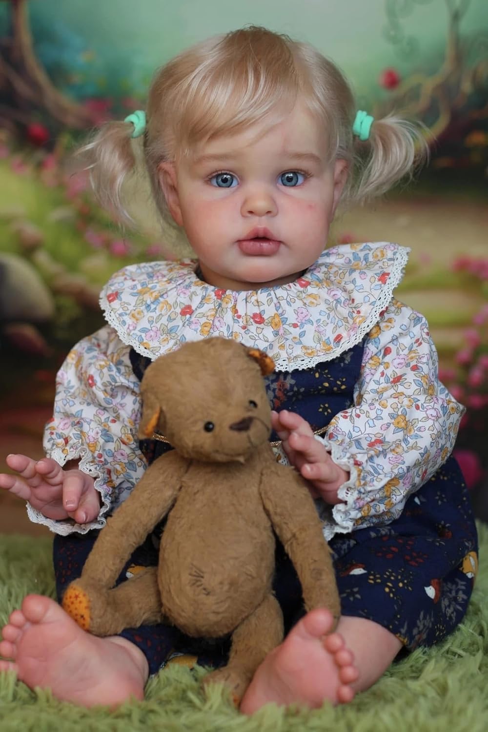 cosheng -24Inch Toddler Reborn Baby Ellie Doll Girls Lifelike Toddler Reborn Real Life Handmade Soft Vinyl Doll