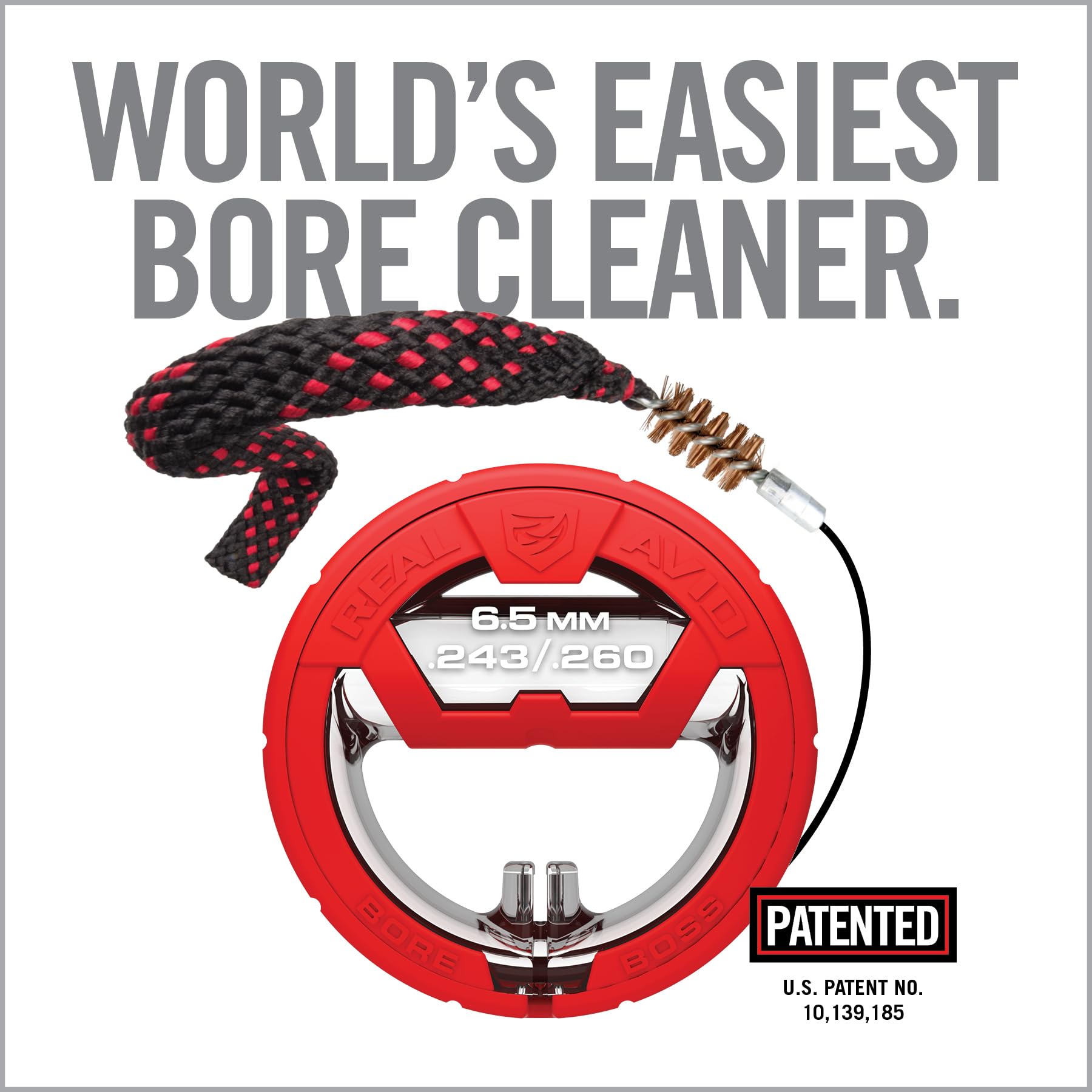 Bore Cleaning Combo Bore Boss Gun Cleaning System For .243/.260/6.5m + 4oz CLP