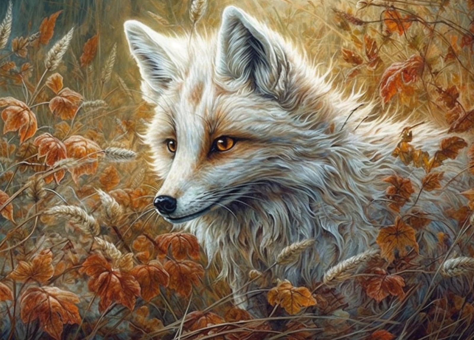 Bullglesup Jigsaw Puzzles for Adults 1000 Pieces, Fox with Poster Interlock Perfectly Letter on Back No Dust, Home Decor Birthday Party Gift Toy for Men Women Elders Seniors (27.5"x19.6") — image 1