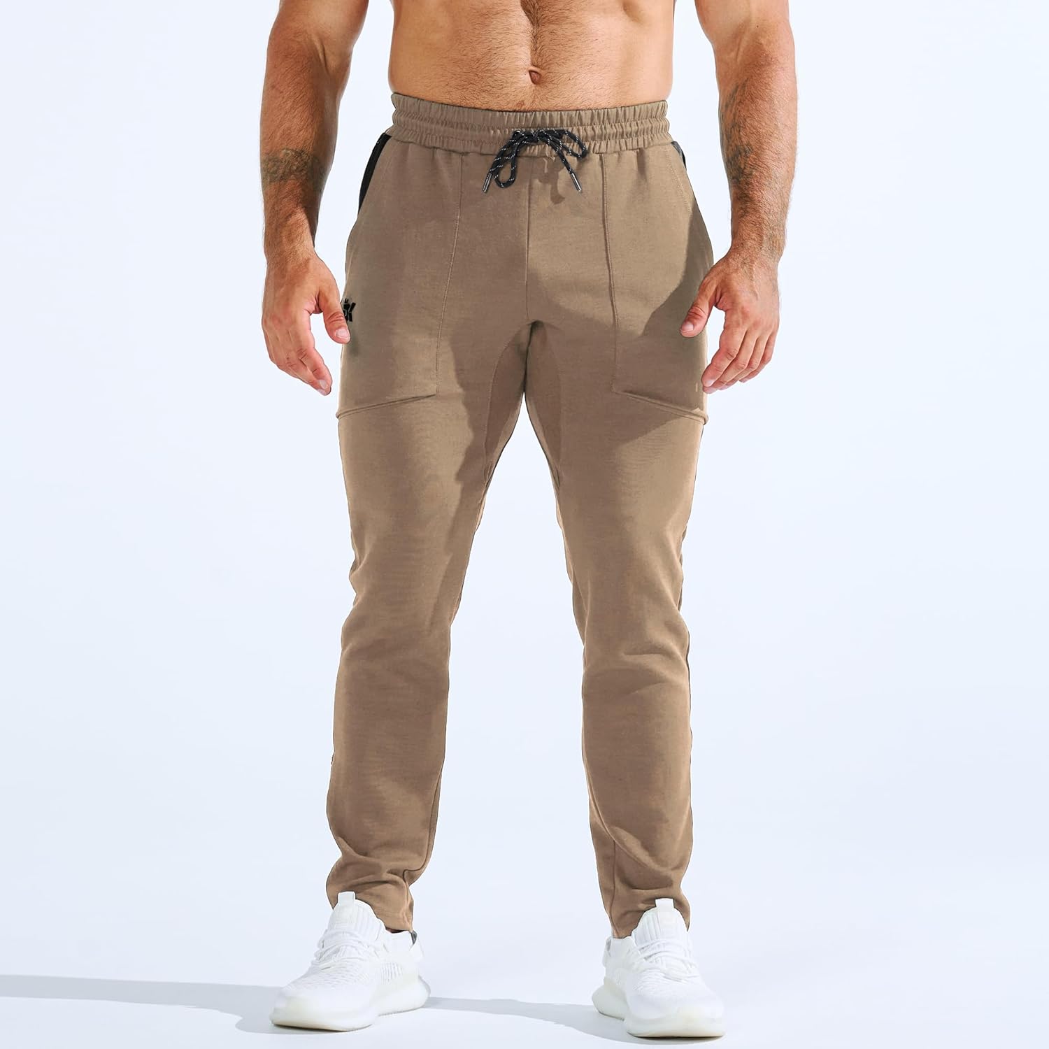 BROKIG Mens ZeroArmor Workout Running Jogger Sweatpants,Stretch Double Ankle Zipper Gym Pants Fitted Sweat Pants Pocket - Image 7
