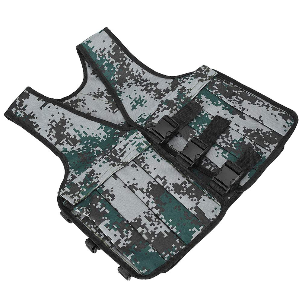 Changor Adjustable Weighted Training Vest Durable Fit for Runners and Athletes with 20KG Capacity Canvas Exercise Jacket for