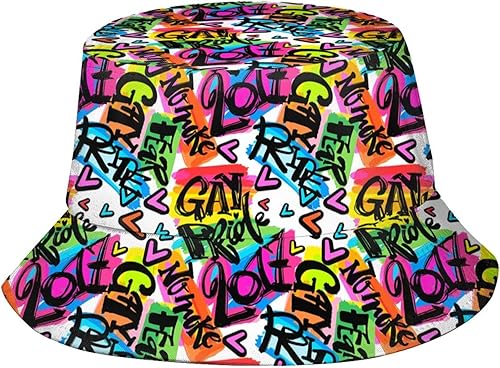 Miniatura 6 de Sombreros de pescador LGBT de arcoíris a la moda, con orgullo gay para el sol, para exteriores, para mujeres y hombres