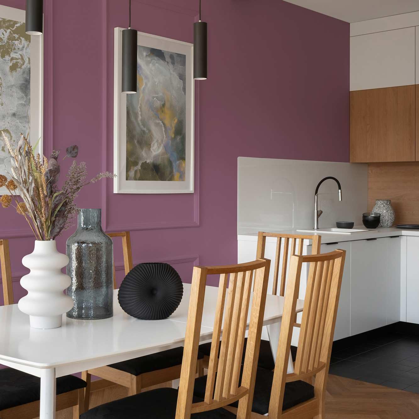 Peinture murale mate lavable pour l'intérieur Violet Violet Violet Sans odeur ni solvant Bidon de 2,5 l