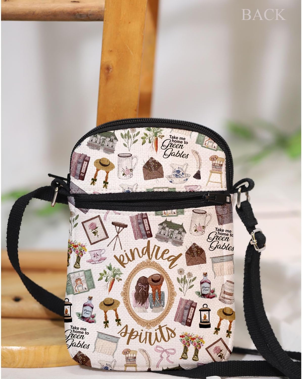 MAOFAED Literary Book Lover Gift, Take Me Home To Green Gables Crossbody Bag, Kindred Spirits Friendship Gift (kindred spirit) - Image 4