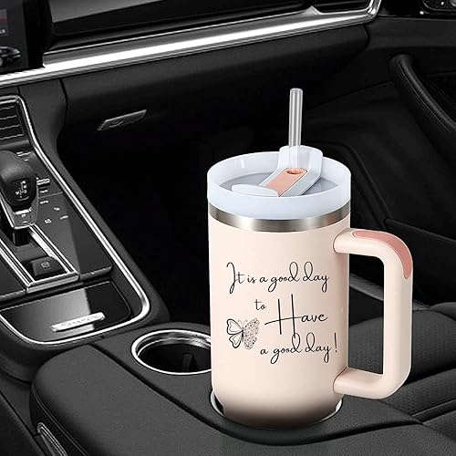 Miniatura 2 de Regalo de agradecimiento para mujeres, regalos inspiradores de cumpleaños para mujeres, regalos de jubilación para mujeres, vaso de 40 onzas con asa