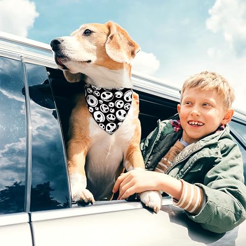 Miniatura 4 de The Nightmare Before Christmas - Bandana para perro de Halloween, Jack Skellington, decoración de cumpleaños, diseño de calavera para mascota,