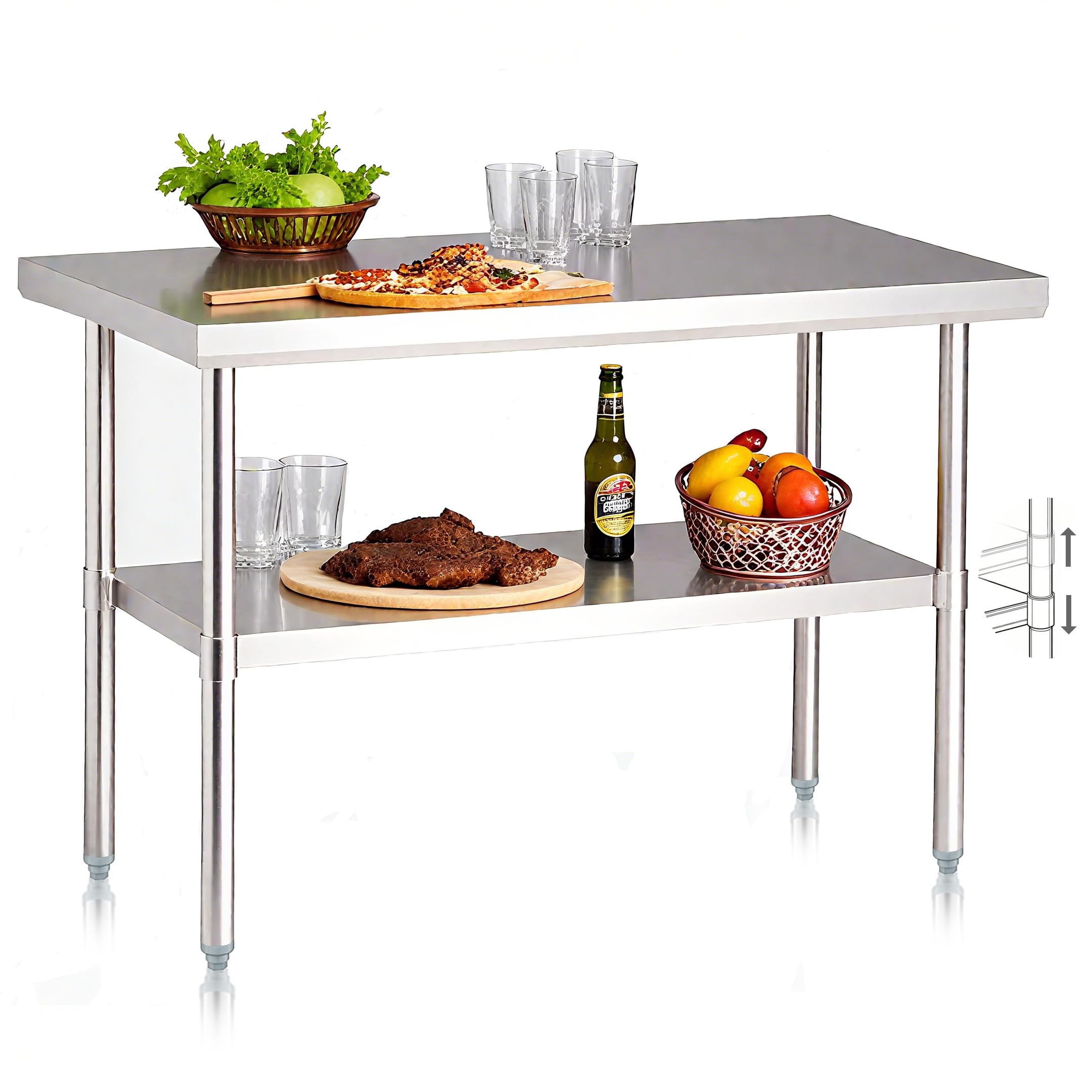 Amazon.com: NUUK Stainless Steel Work Table 24