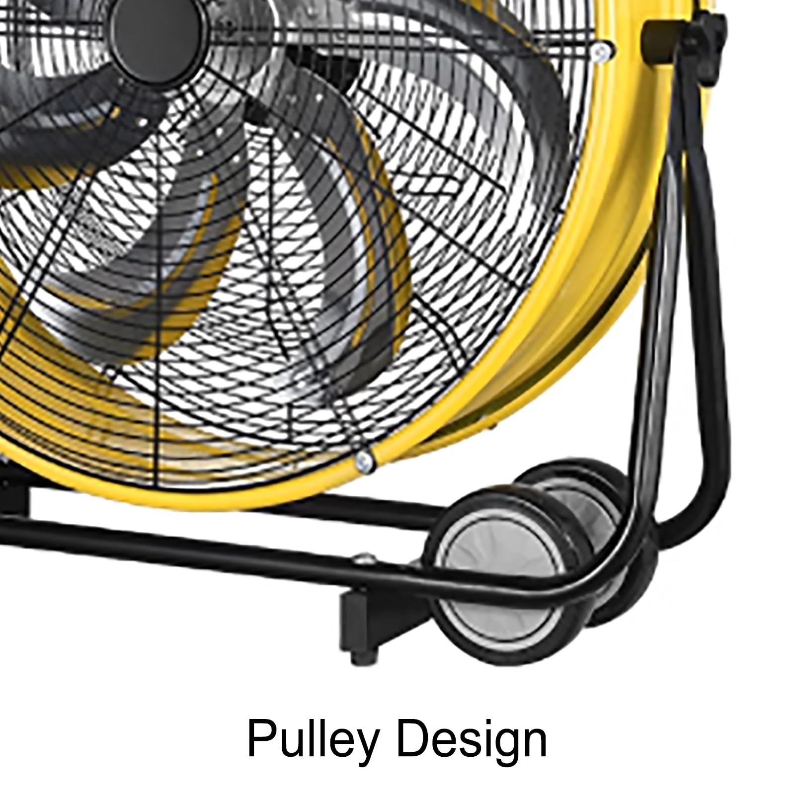 Ventola da Pavimento Industriale, Ventilatore Resistente del Tamburo 20 Pollici 3 velocità Potente Flusso d'Aria per Il Magazzino del Garage dell'officina