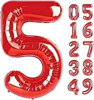 Vista 351 de Globos con números con estampado de vaca, globos de 40 pulgadas del número 0-9 (cero-nueve), globo de vaca para suministros de fiesta de cumpleaños