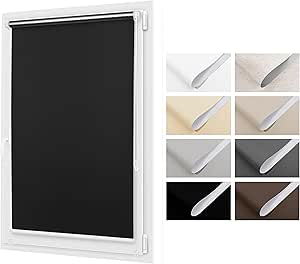 Tenda A Rullo Giorno Notte Senza Fori - Bianco 70x220 Cm - Doppio Tessuto Per Privacy E Controllo Luce - Foto 10