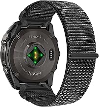 TRUMiRR Nylon Armband Ersatz für Garmin Fenix 8 51mm / 7X / 6X Pro / 5X Plus, 26mm Quick Fit Sport Armband für Instinct 3 Solar 50mm / Tactix 8 Epix Pro 51mm / Enduro 3