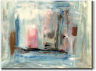 Renditions Gallery Canvas Wall Art Home Paintings & Prints Multicolored Paint Brushstrokes Glam Abstract Wall Hanging Modern Decor Artwork for Bedroom Home Office Kitchen - 12"x18" LT10