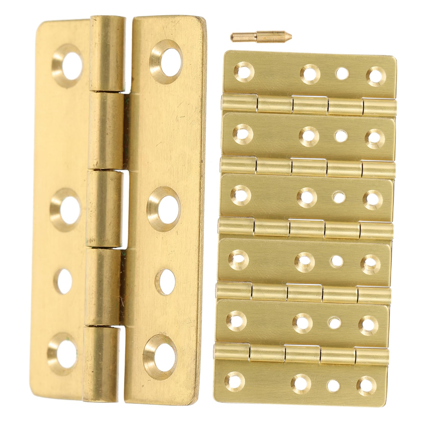 CANIGHT 6pcs Small Hinges for Jewelry Box Piano Hinges Material Pre-drilled for Easy Installati