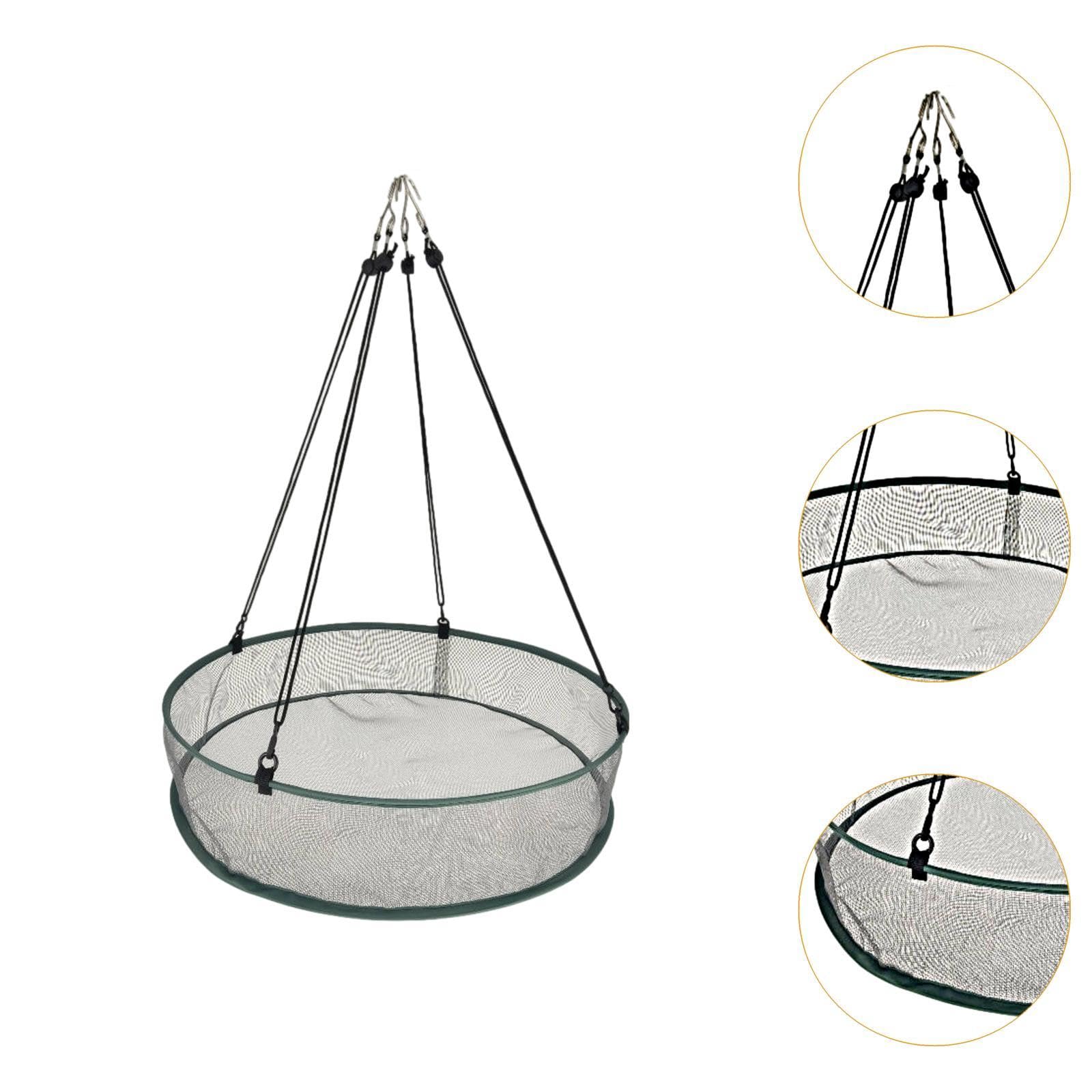 kowaku Recogedor de Semillas para Aves, Soporte Colgante, Accesorio para Comedero en Exteriores, Gris