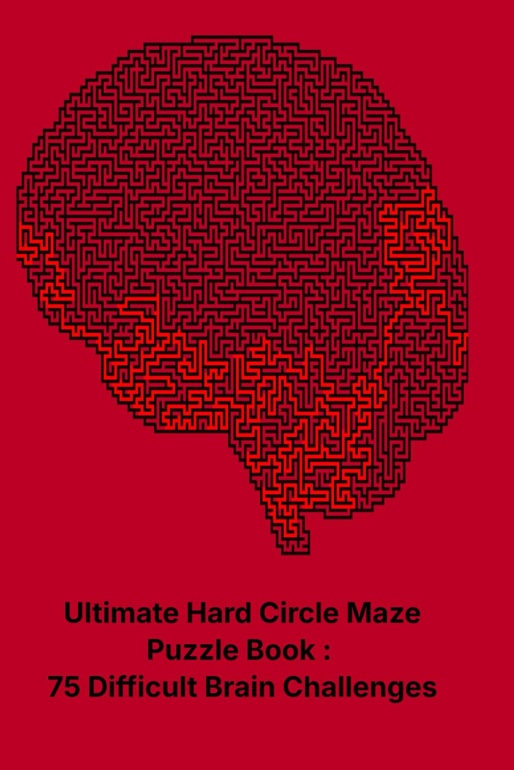 Ultimate Hard Circle Maze Puzzle Book : 75 Difficult Brain Challenges