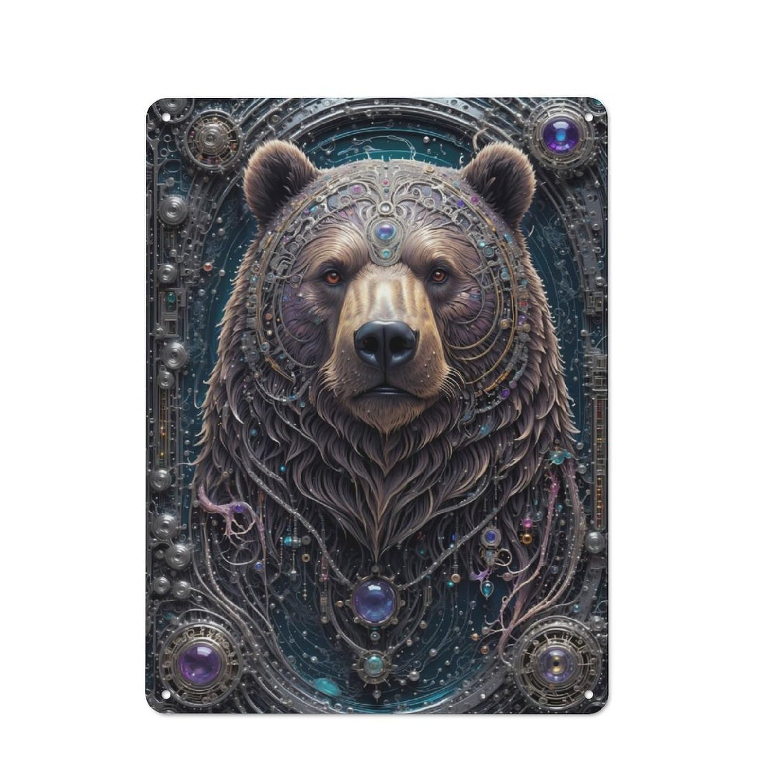 Everyday Galactic Bear Chronicles Metal Gift Sign 40x30cm, Room Wall Plaque for Home, Shop, Pub Or Studio Wall