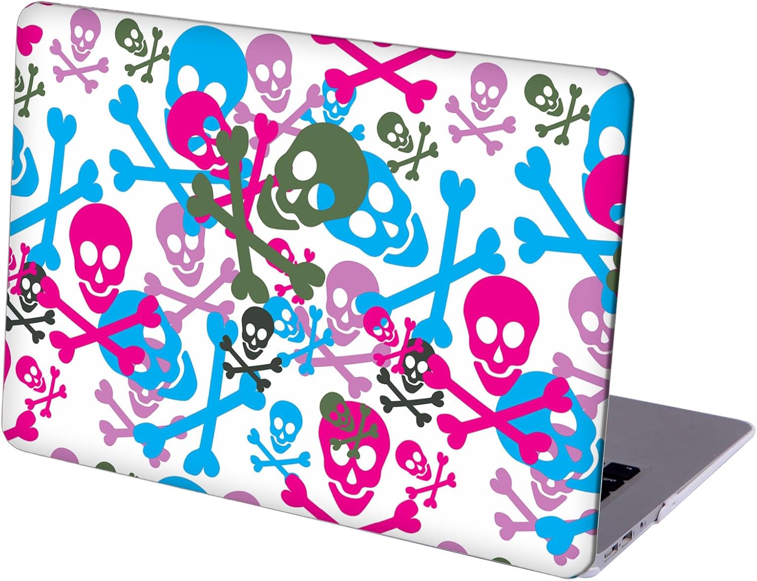 Compatible with MacBook Neo 13-inch, Hard Shell Case with Keyboard Cover and Screen Protector (A3404 A18 Pro chip, 2026 Release) - Skulls MD8517