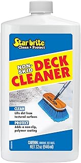 STAR BRITE Non-Skid Deck Cleaner & Protectant Ultimate Boat Deck Wash - Protects Against Future Stains & UV - Ideal for Fiberglass, Vinyl, Plastic, Painted & Metal Surfaces