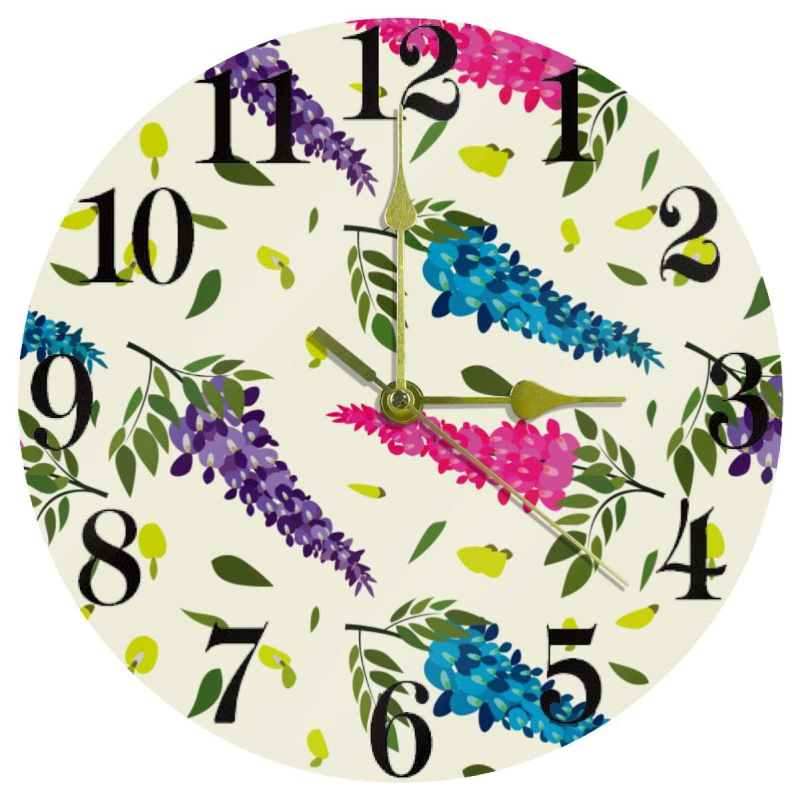 Horloge murale à quartz sans tic-tac 25cm à piles contre le bruit dans la chambre
