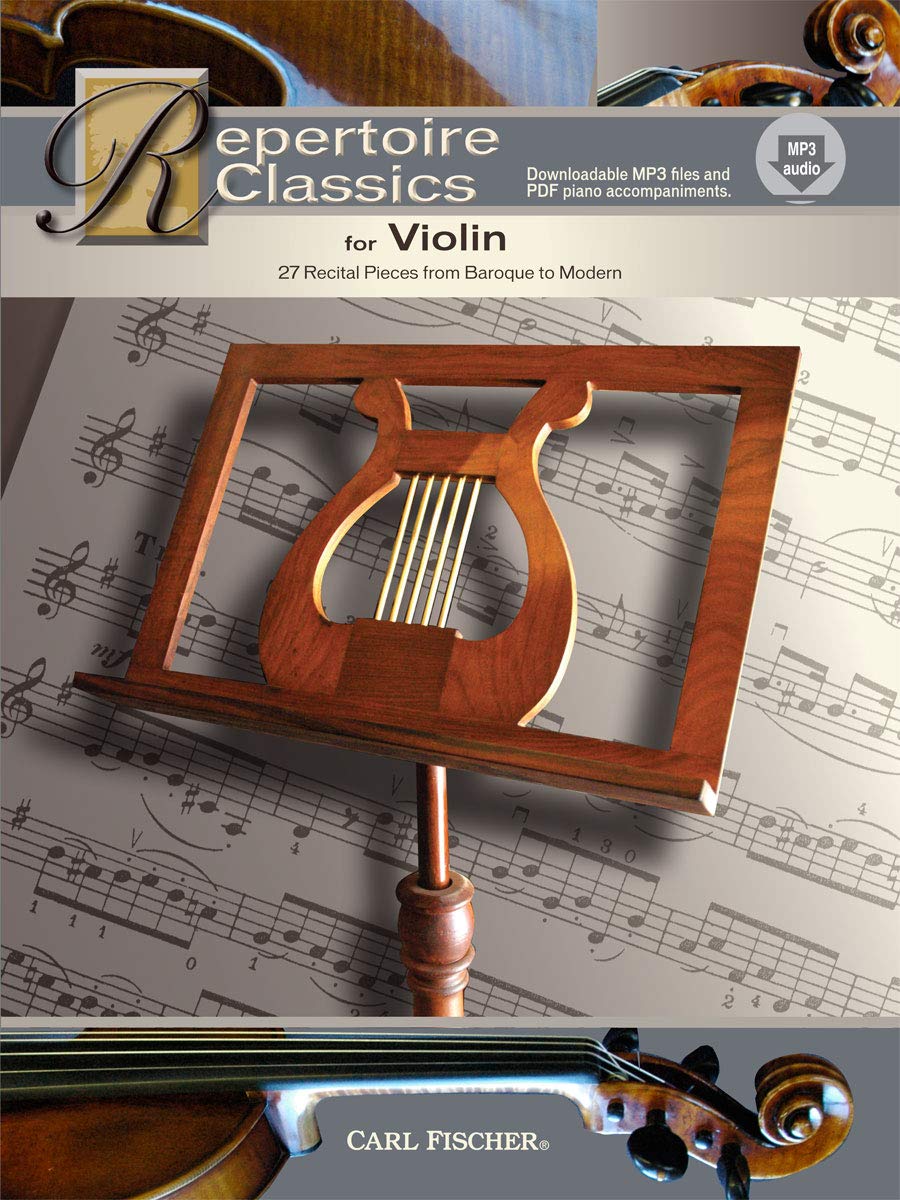 Repertoire Classics - Violin. For Violino, Accompagnamento di Pianoforte