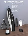 Nettoyeur à vide sans fil portatif de voiture Mini Rechargeable avec une aspiration puissante et un design léger pour le nettoyage rapide dans le bureau de voiture et les cheveux d'animal