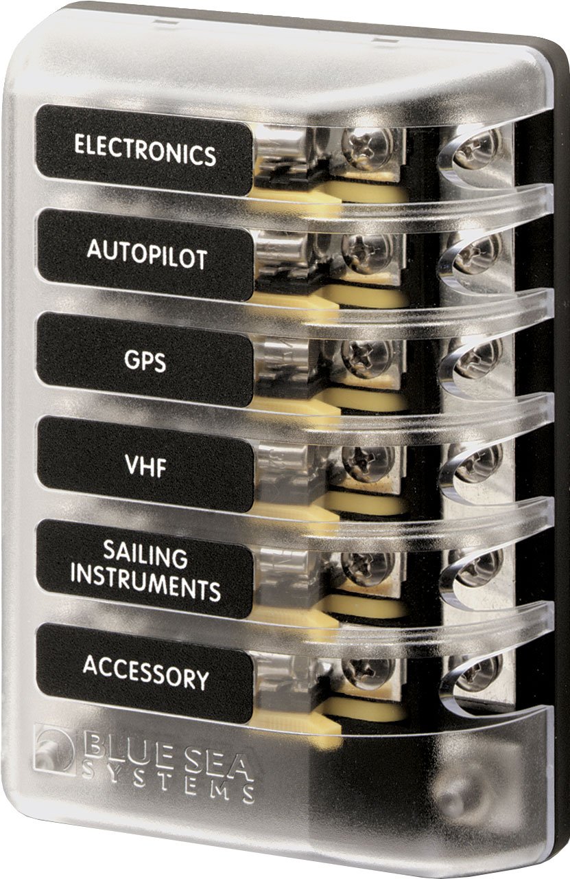 Blue Sea Systems 6-Circuit Fuse Block - AGC -1
