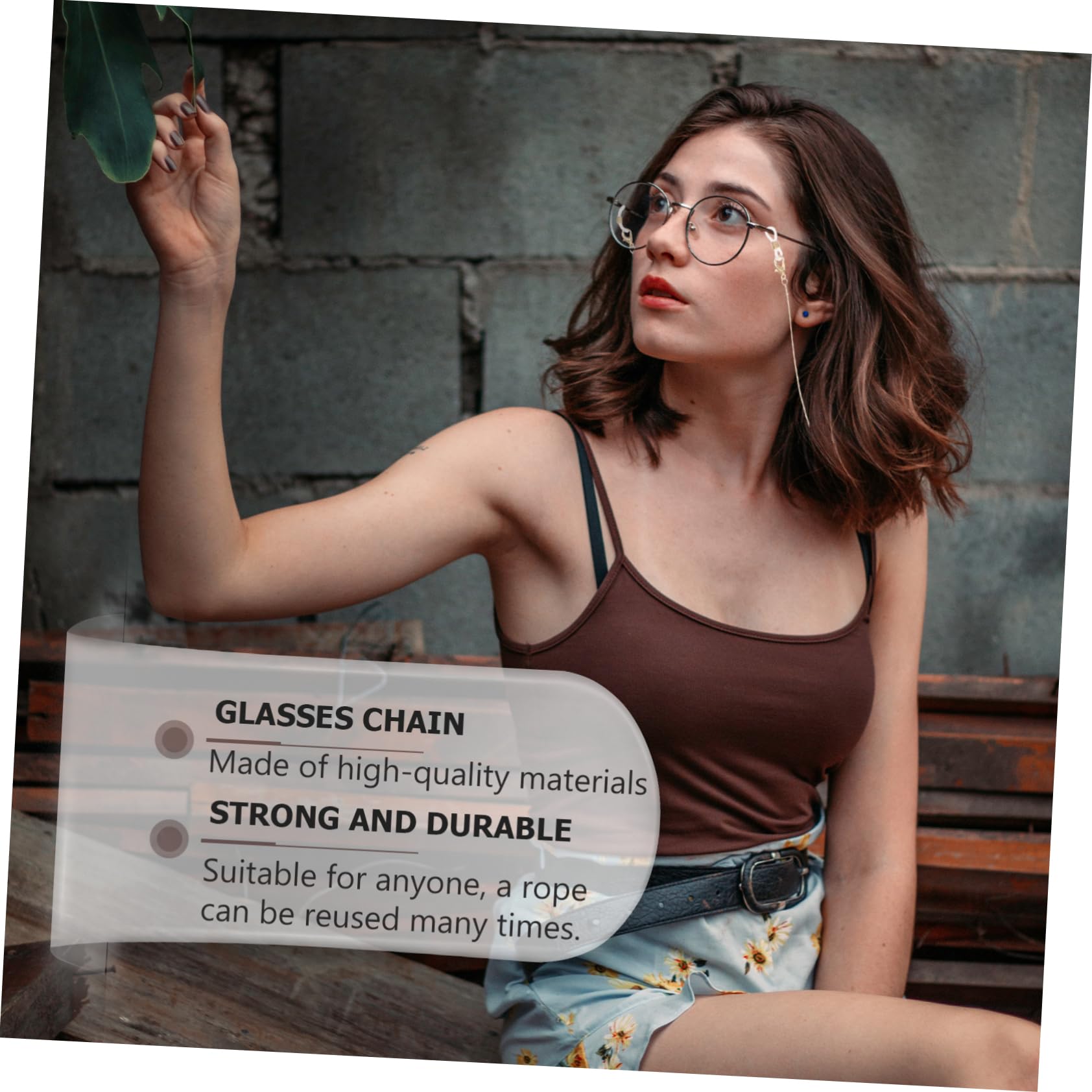 LIFKOME Brillenkette Maskenkette brillen brillenbänder für brille Sportsonnenbrillen Brillen Anti-verlorene modisch hängendes Maskenseil Brille mit Glasperlen