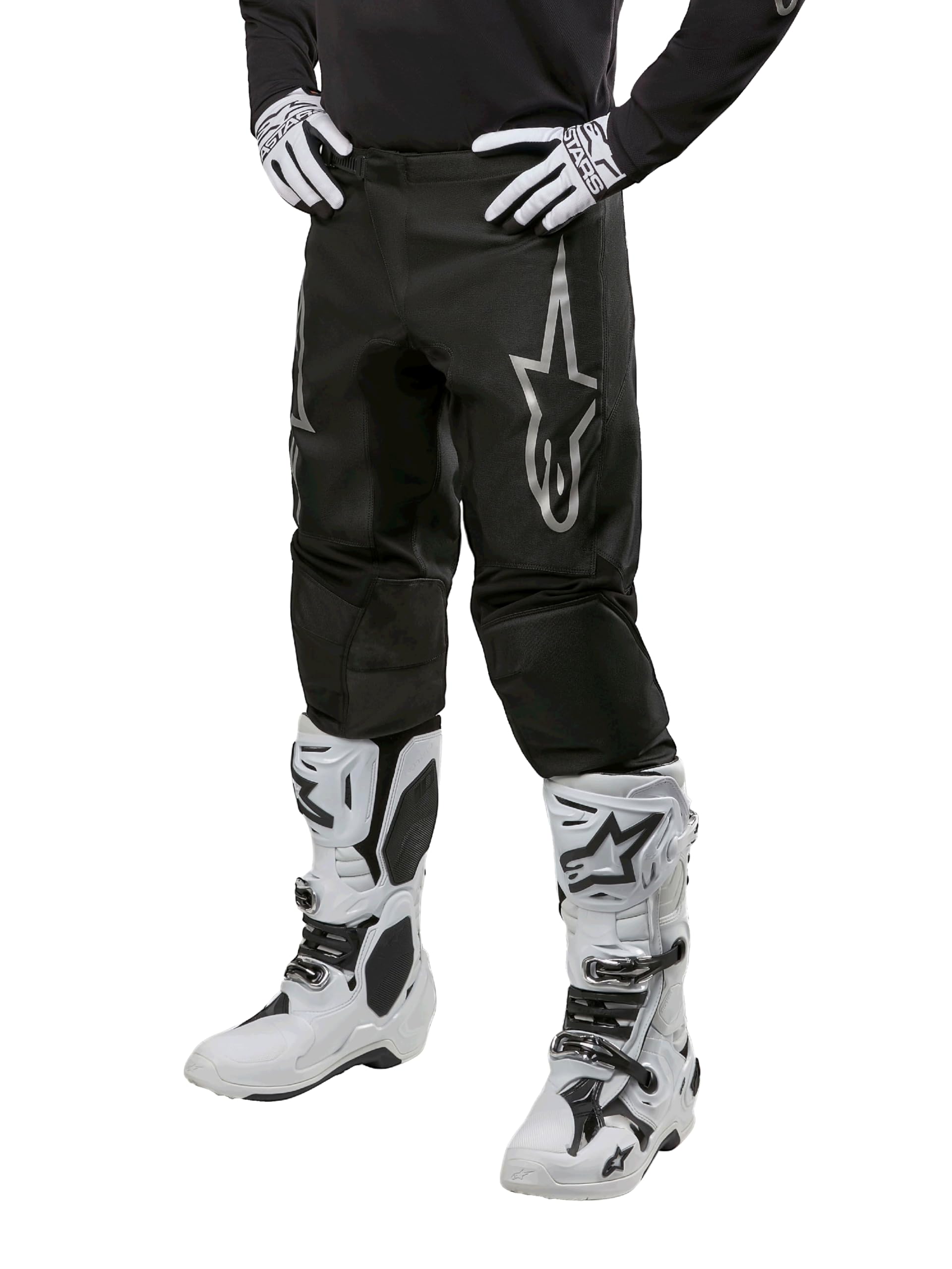 Alpinestars Unisex Black/Silver 2024 Fluid Graphite Pants Size: 30
