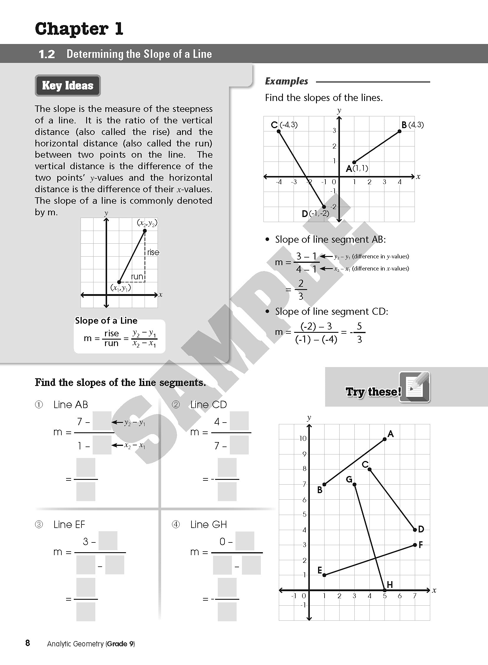 MathSmart Grade 9 - Analytic Geometry