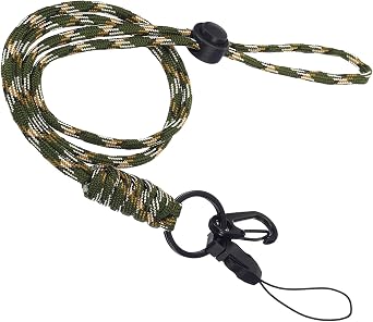 PATIKIL Neck Lanyard with Hook, Badge Lanyards Adjustable Long Strap ID Card Holder Keychains for Badge Holders, Camo Green