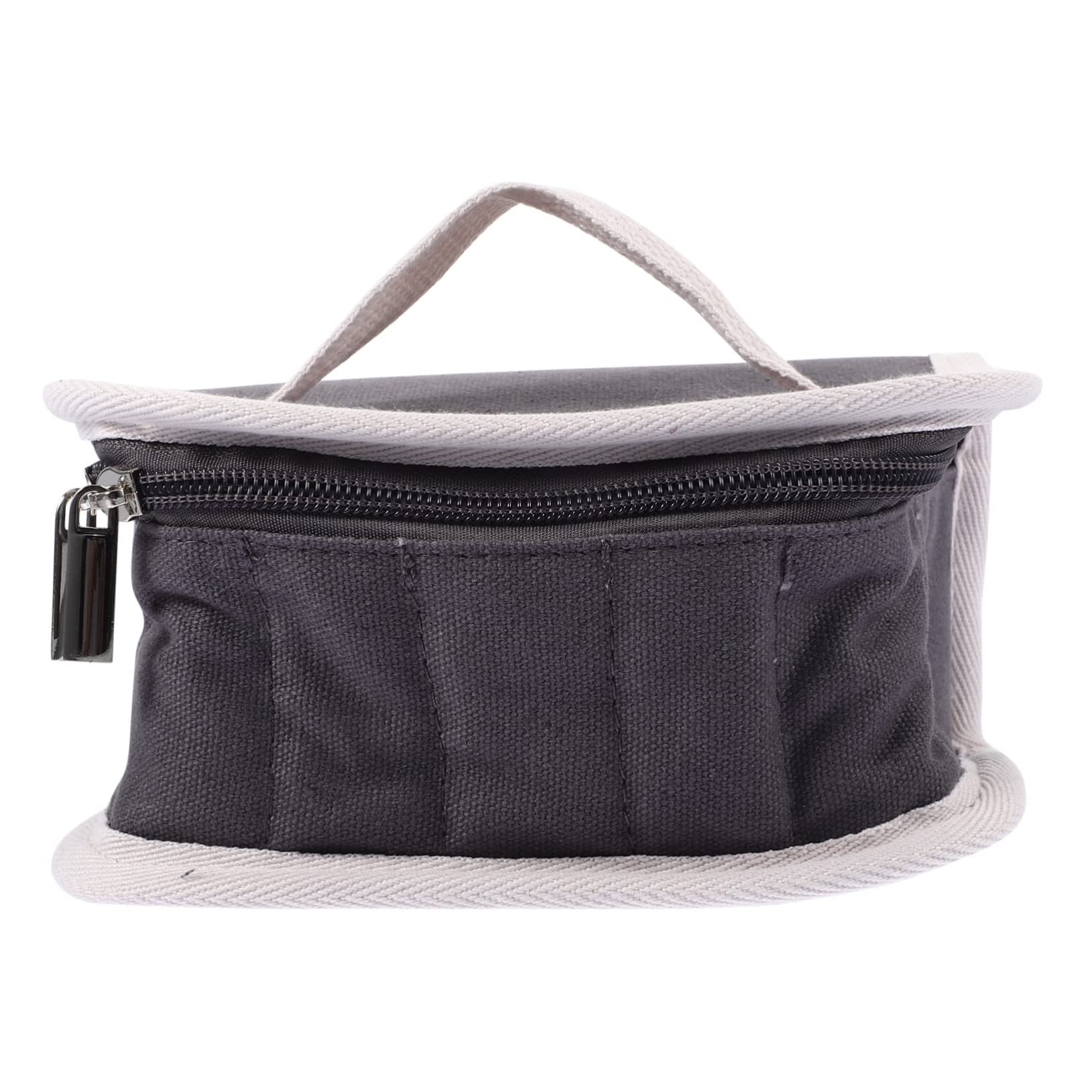 Healeved Essential Oils Holder Essential Oil Storage Box 16 Compartment Travel Pouch Grey