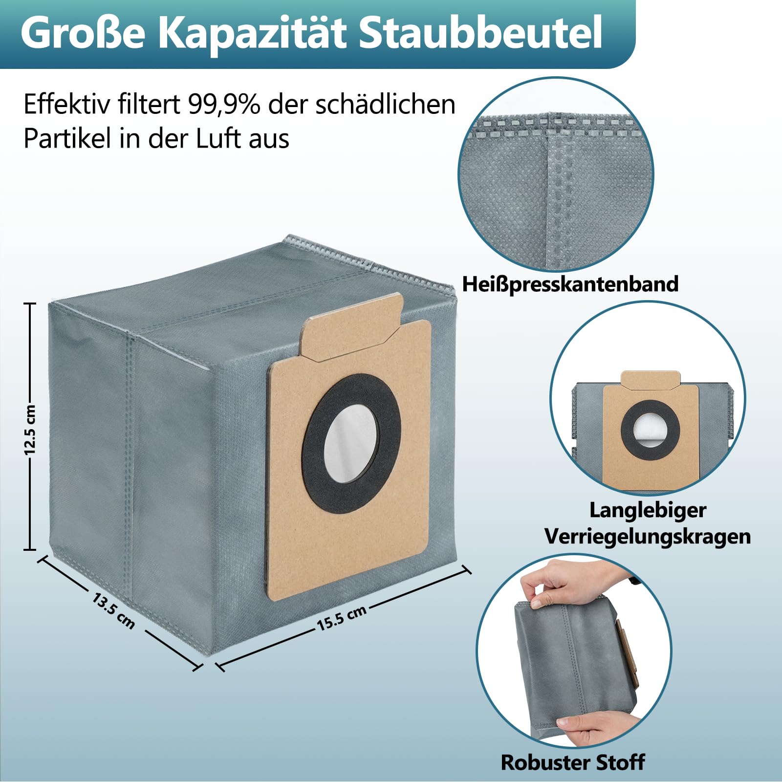 21-teiliges Ersatzteil-Set Für Eufy X10 Pro Omni – Bürsten, Filter, Staubbeutel & Mehr