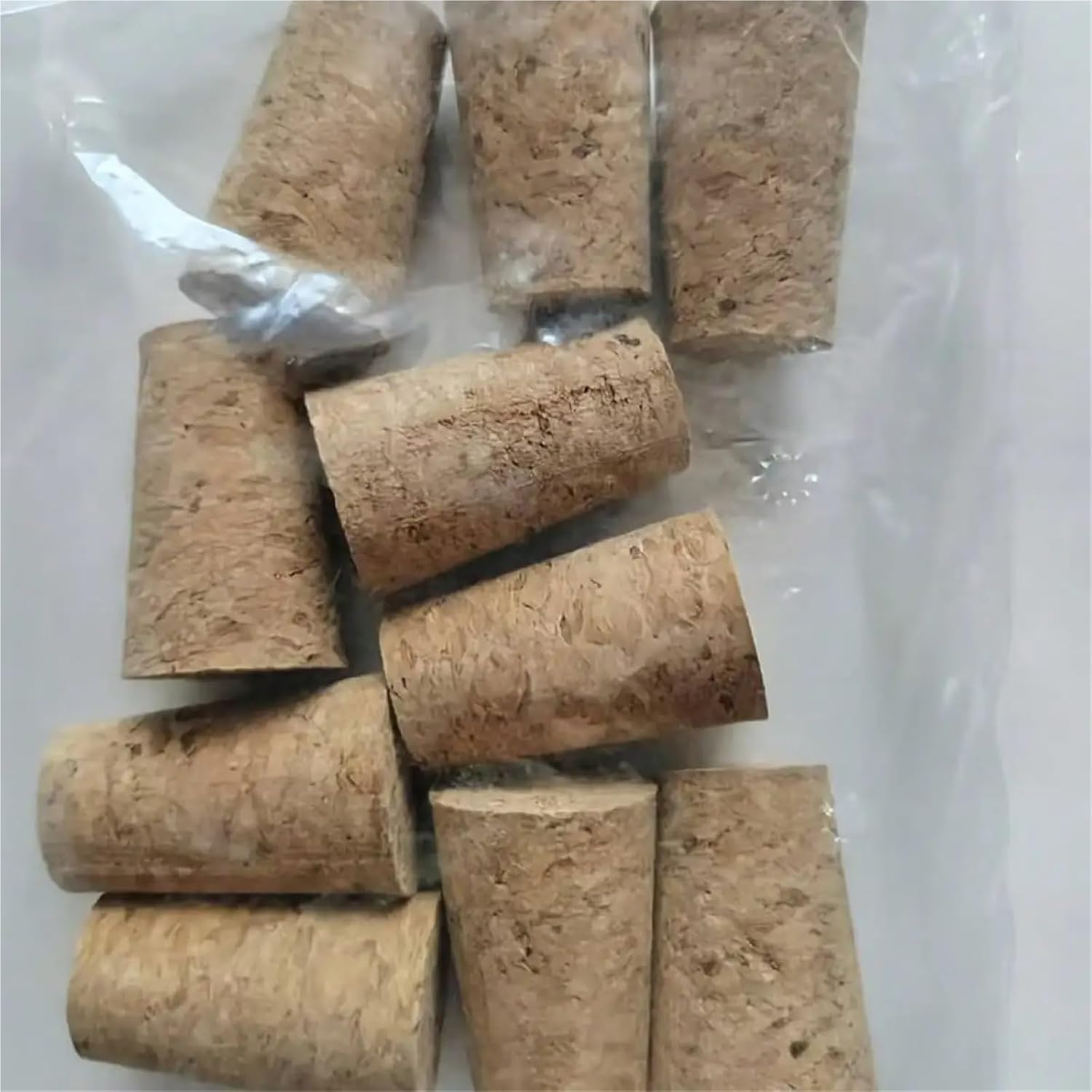 Natural Wooden Wine Bottle Cork Stoppers Leak Proof Conical 10 Pack