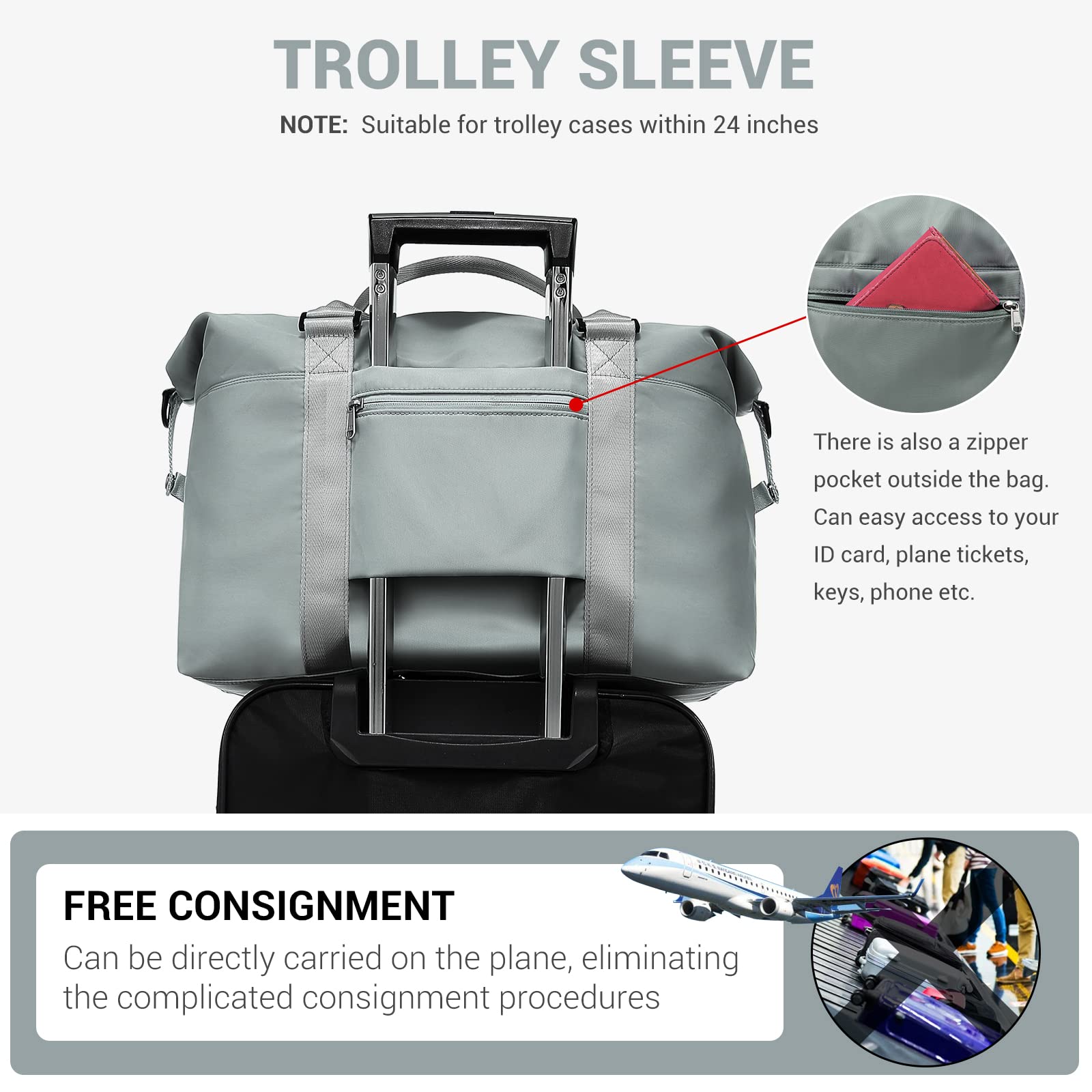 LOVEVOOK Borsone da Viaggio Donna Borsone Palestra Borsa da Viaggio Weekend Borsa Palestra Grande Borsone Nascita Ospedale Borsoni Palestra Borse Sportive Borsa Piscina Bagaglio a mano Travel Bag