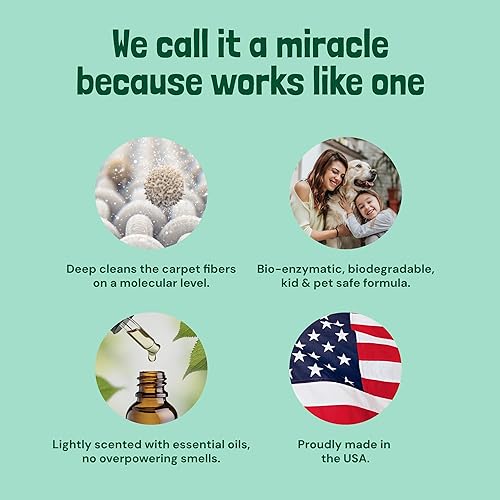 Miniatura 3 de Solución y desodorante Carpet Miracle para limpiar alfombras para Hoover Bissell Rug Doctor Kenmore