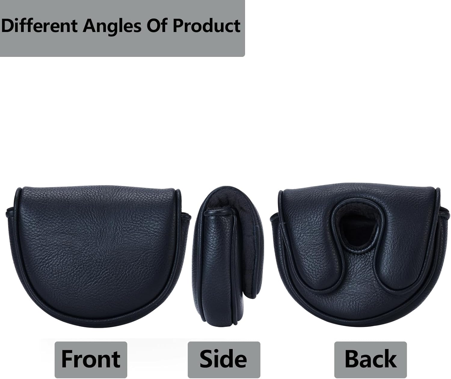 Classic Golf Club Mallet Putter Head Cover Fits for OZ1 MEZZ 1 MEZZ1 MAX Putters with Magnetic Closure Center Shafted PU Leather Headcover