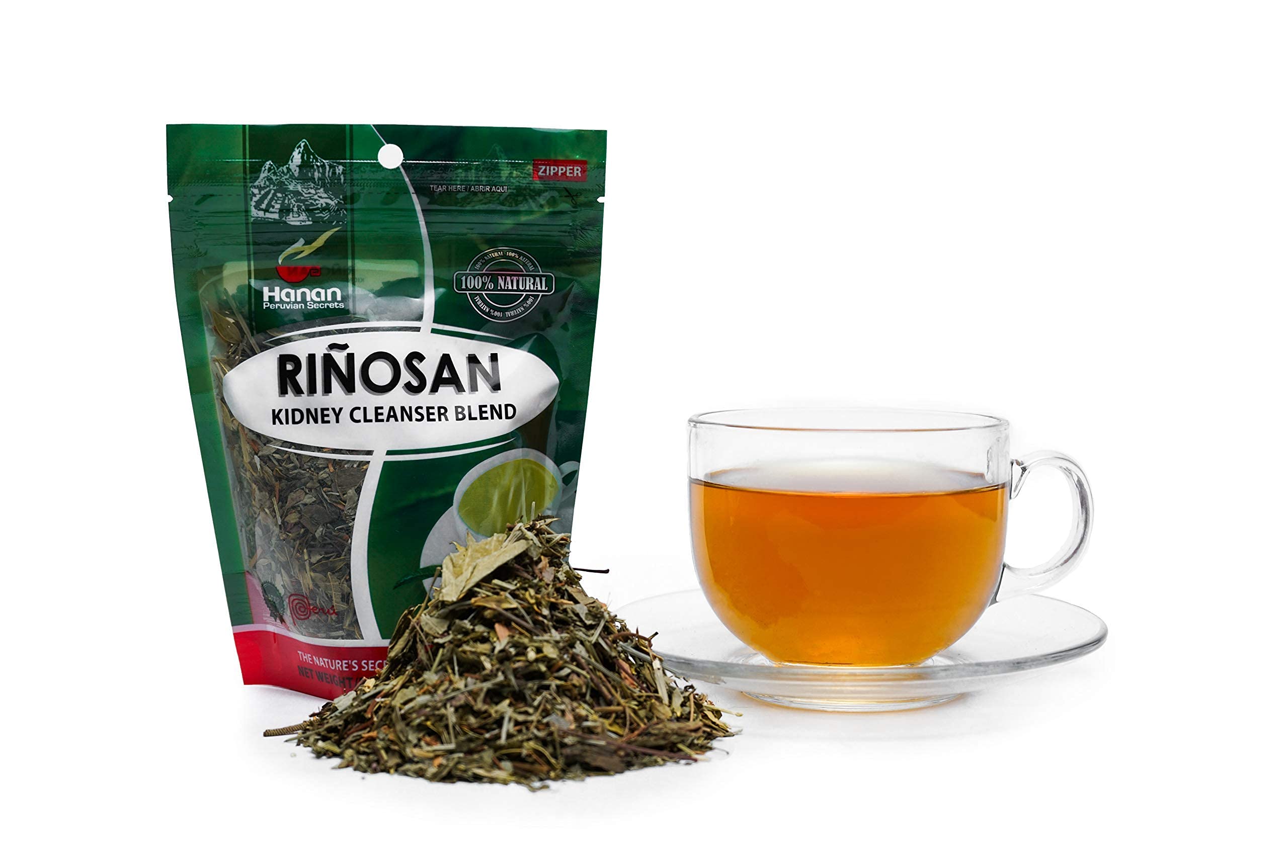 Hanan Peruvian Secrets Rinosan Herbal Tea | 100% Natural Kidney Cleanse Aid Blend | 1.76oz / 50g | Naturally Aids in Supporting Healthy Kidney and Urinary Tract Function - 3 Pack