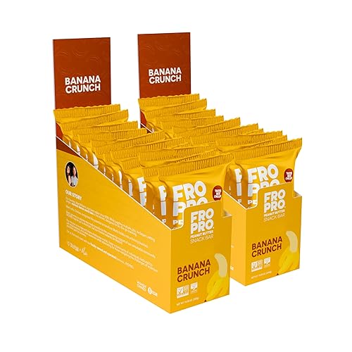FROPRO Barras de proteína vegetal  Barras de proteínas a base de plantas, totalmente naturales, sin gluten, lácteos y soja, barras altas en