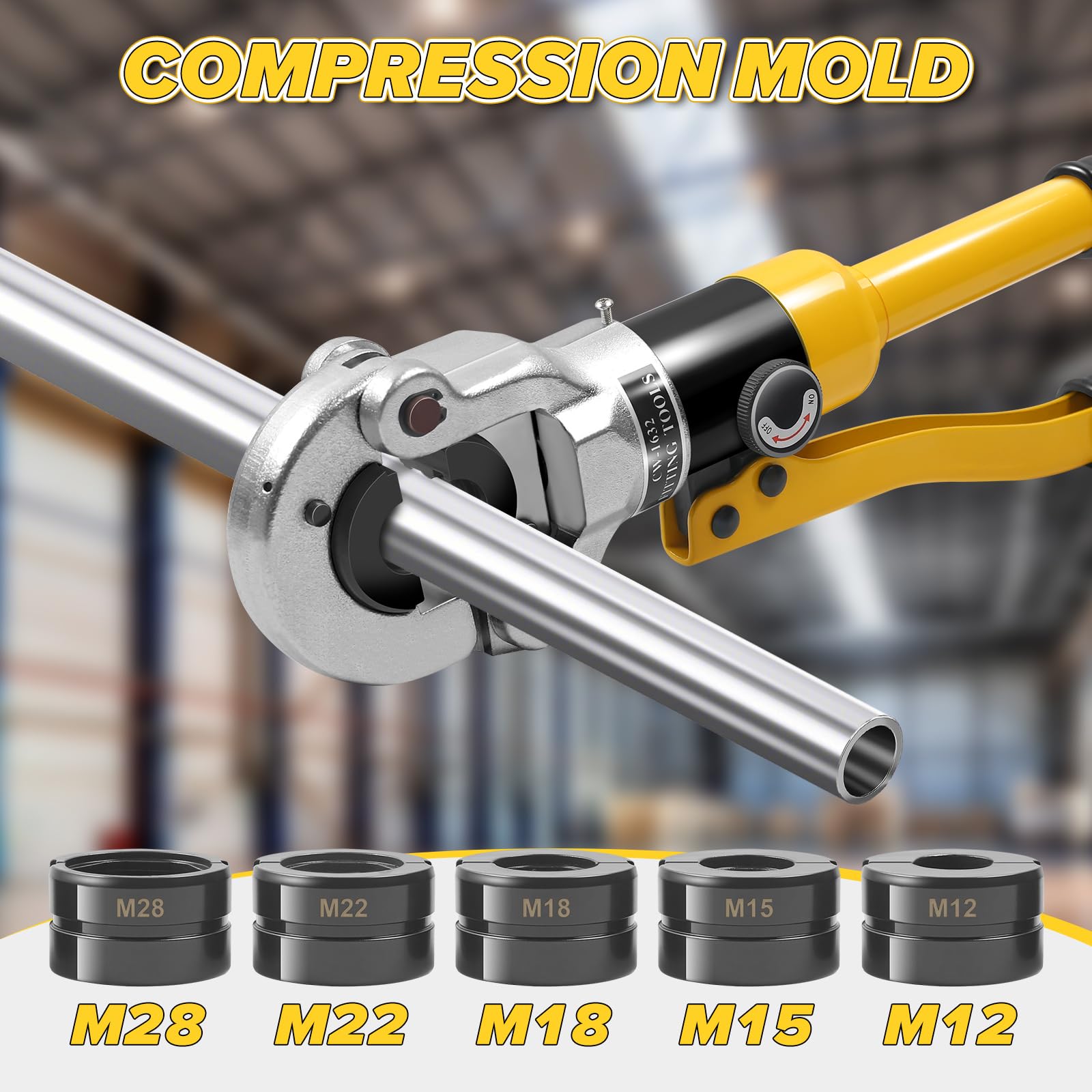 TIHOOK Pressing Jaw M12~M28 M-Contour for 12mm, 15mm, 18mm, 22mm, 28mm Pressing Jaw Insert - Image 2