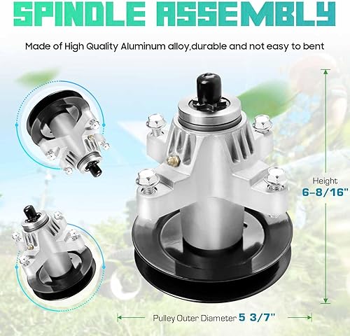 Miniatura 2 de Kit de correa de husillo de cubierta de cortacésped para Cub Cadet SLT 1554 SLTX 1054 MTD 618-04126 618-04126A 918-014126 918-04125 918-04125B