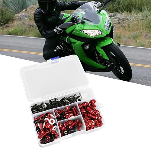 Miniatura 2 de 177PCS Kit de carenado de motocicleta Tornillos de aluminio para parabrisas de motocicleta M5 M6 Reemplazo de tornillos para parabrisas de