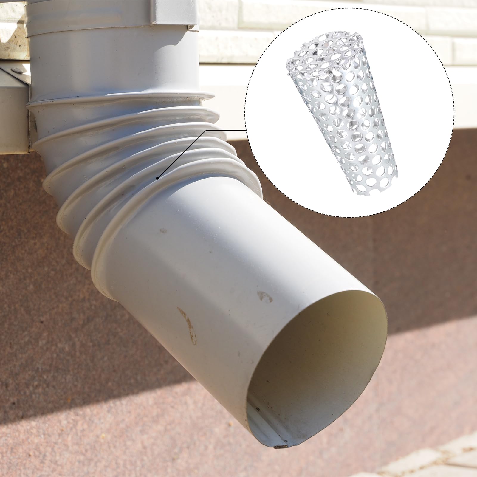4 Grilles De Protection Pour Gouttières - Acier Inox 304, Diamètre 100 Mm - Anti-Feuilles Mortes