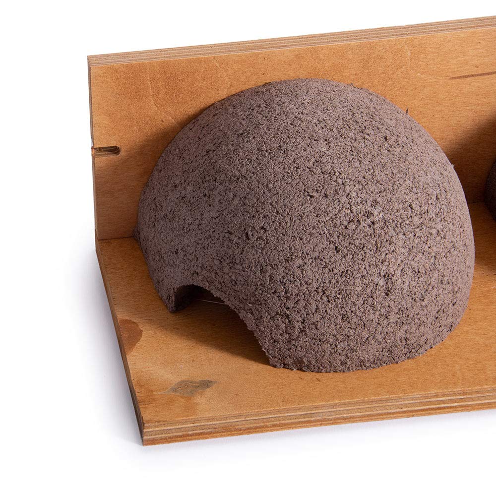 Vivara - Nido Artificiale Doppio, 37,5 x 16 x 11 cm, in Cemento e Legno