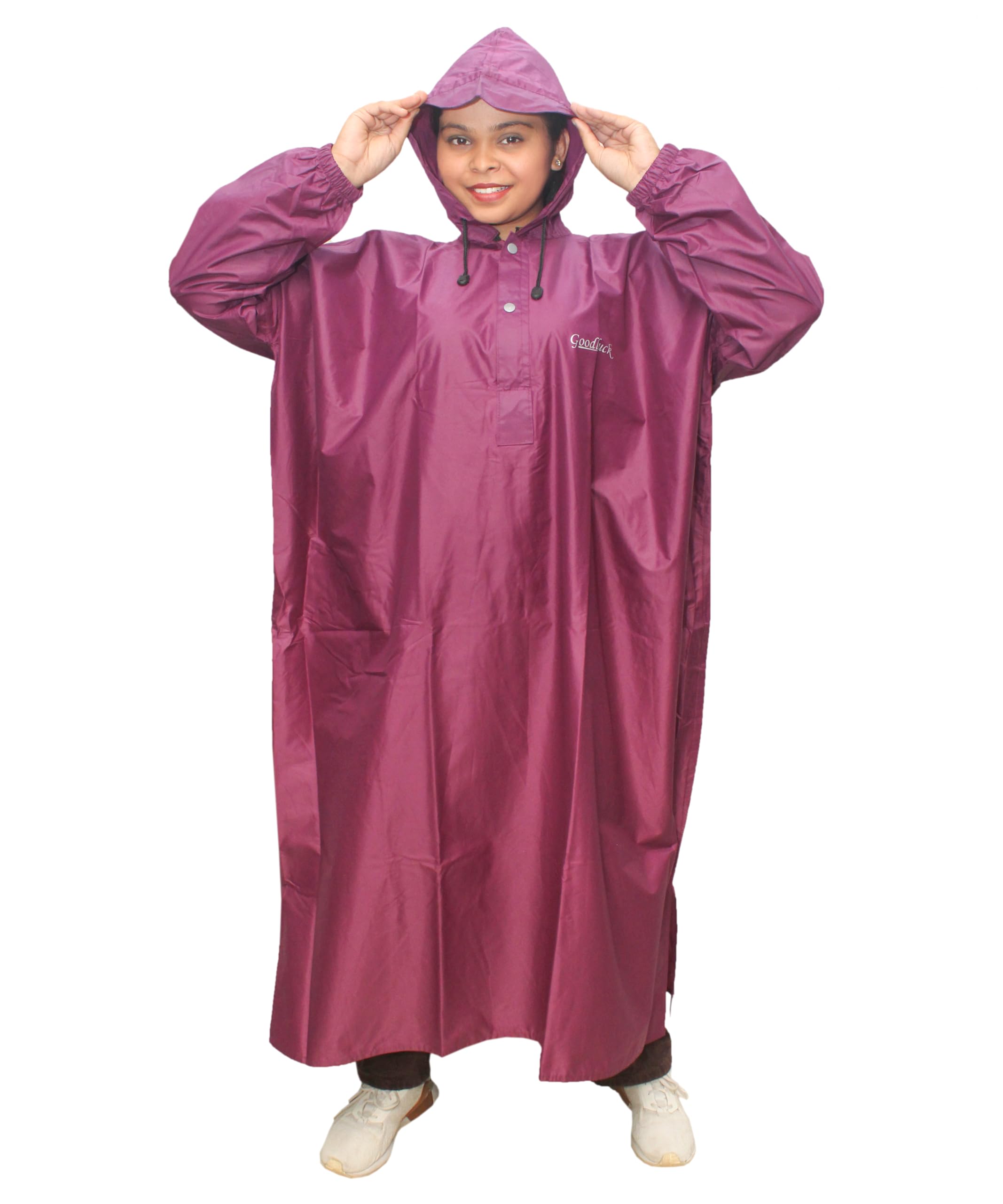 Women's Big Size Poncho for rainy season, Rain Poncho, light weight reusable, packable and sturdy