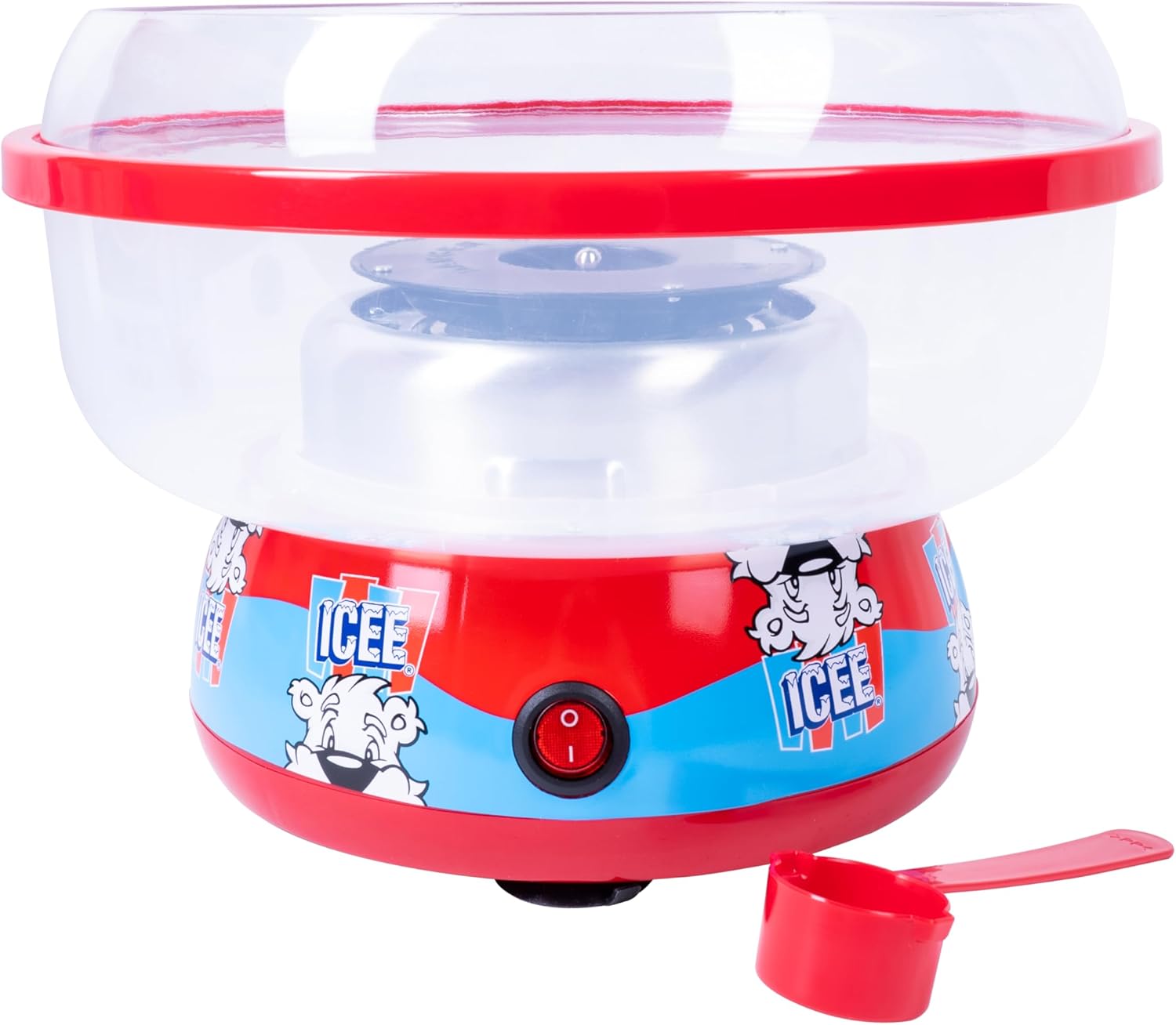 ICEE Cotton Candy Machine – Create Iconic Blue Raspberry Flavored Cotton Candy at Home – Complete with Sugar, Easy to Use, Perfect for Parties, Birthdays, and Family Fun