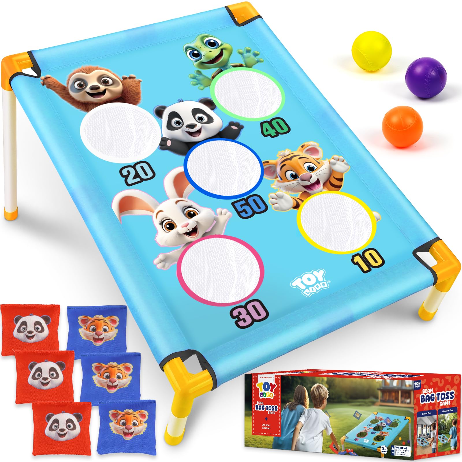TOY LifeBean Bag Toss Game, Carnival Party Games, Cornhole Set for Kids Outdoor Games, Outside Toys for Kids Ages 4-8, Yard Outdoor Toys for Toddlers 3-5, Gifts for 3 4 5 6 7 Year Old Girls & Boys