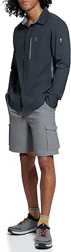 Miniatura 5 de BASS OUTDOOR Camisa tejida con botones a cuadros para hombre