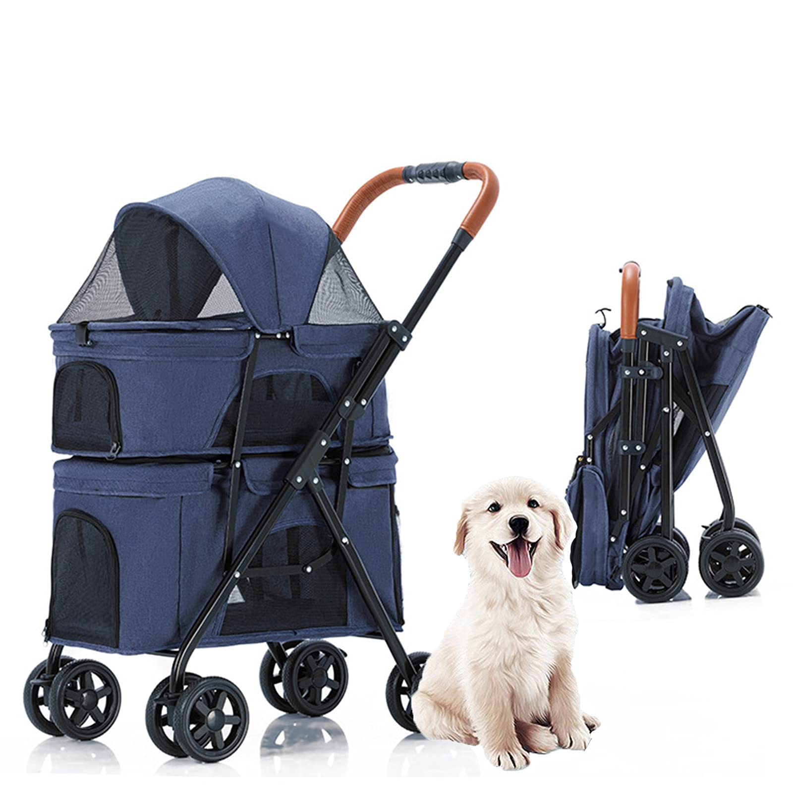 Amazon.co.jp: N/A ペットカート 犬用ベビーカー 中型犬 犬 カート 猫