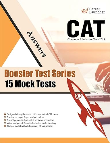 Booster Test Series - CAT - 15 Mock Tests (Questions, Answers and Explanations)