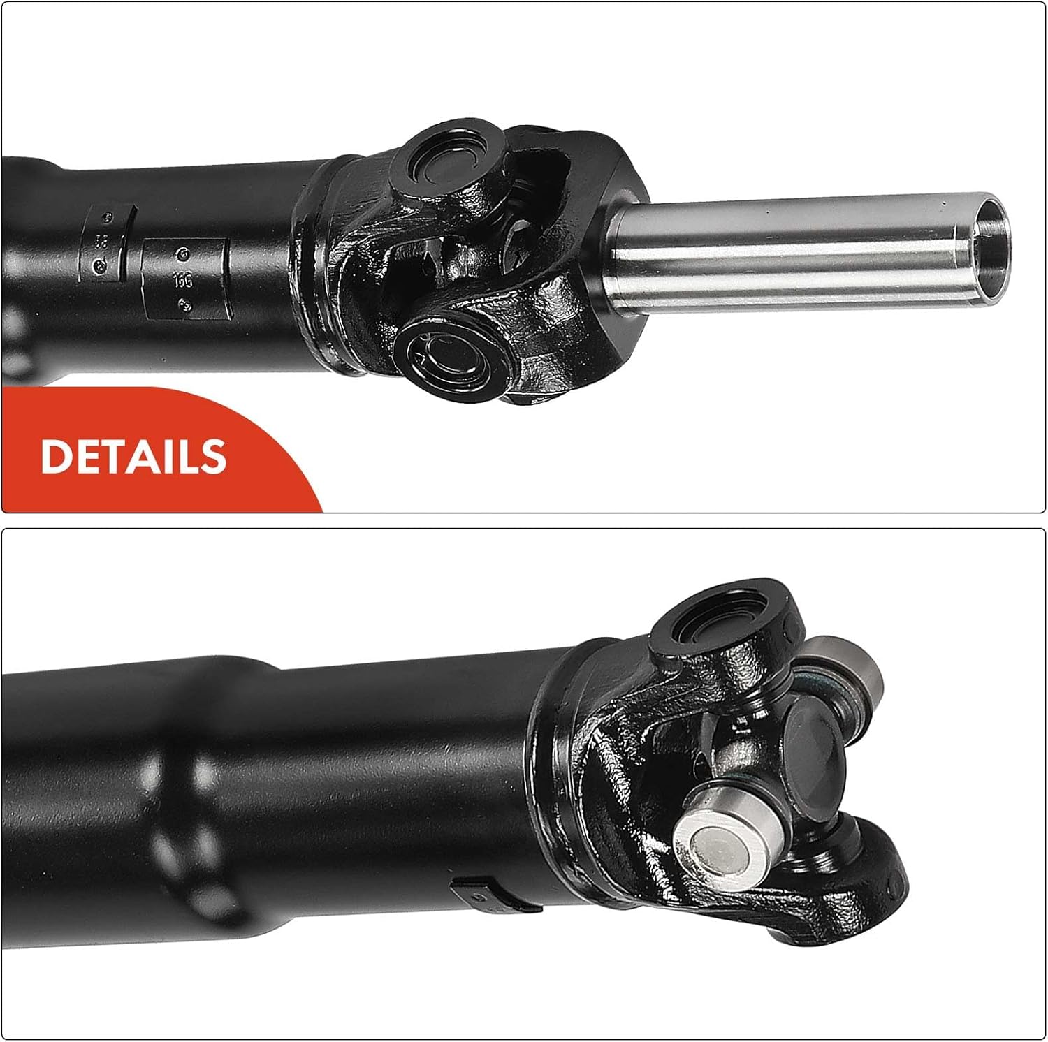 A-Premium Rear Drive Shaft Driveshaft Assembly Compatible with Chevrolet S10 & GMC Sonoma 1996-2003 & Isuzu Hombre 1996-2000, [Standard Cab Pickup RWD 108.3" Wheelbase], Replace# 26051109, Prop Shaft